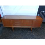 Vintage retro mid century sideboard H74cm W183cm D45cm