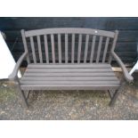 Wooden garden bench L127cm