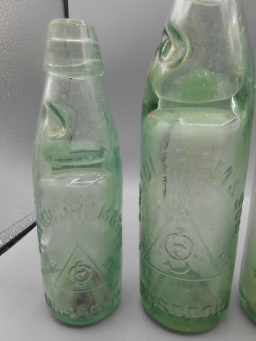 4 wisbech codd bottles - Image 2 of 2