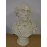 large bust of Shakespeare