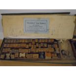 Antique printing blocks