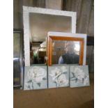 Quantity of pictures and mirrors etc