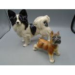 2 china dog figures