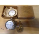 Silver pocketwatch from fakenham, broken.