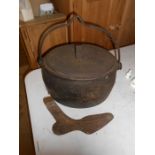 cast iron cauldron and cobblers last