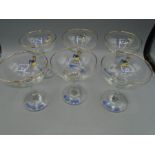 6 Babycham glasses