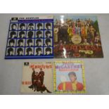 The Beatles 'Hard days night' 'sgt pepper' LPs, Paul McCartney frog song and Beatles 4 track on 45s
