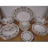 Royal Doulton 'Ravenna' part dinner service comprising Oval meat dish 16", oval meat dish 13", 6