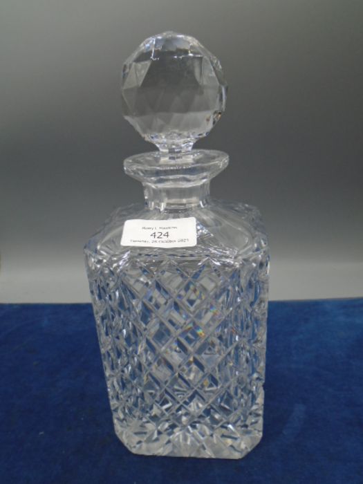 2 cut glass decanters - Image 3 of 3