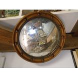 A round porthole mirror