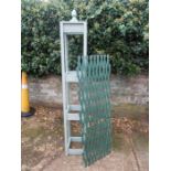 Wooden obelisk and piece of trellis. Obelisk H220cm