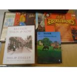Norfolk, Britain then and now, a few vintage annuals, vintage books and a few records. Box of