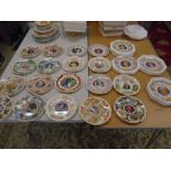 25 Royal memorabilia picture plates, includes 4 boxed Diana