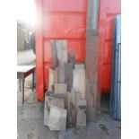 Quantity of hard wood including oak sapele and iroko