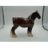 A Beswick Shire Horse - Good condition no chips/cracks 21.5 cm tall at highest point