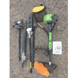 Handy petrol garden multi tool including strimmer, hedge trimmer etc