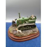 Border Fine Arts 'Starts First Time' B0702 - Fowler Diesel Crawler Mark VF, farmer and border