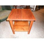 small pine side table H56cm W53cm D53cm