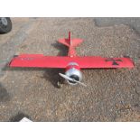 Large radio controlled aircraft (no controller included) LENGH APPROX 120cm WINGSPAN APPROX 150cm