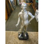 Resin Knight statue H85cm approx a/f