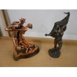 2 Leonardo collection figurines