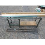 Greenhouse bench, quantity of softwood and iron plant supports