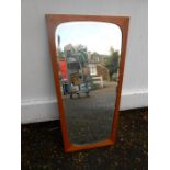 Vintage mid century wall mirror H70cm