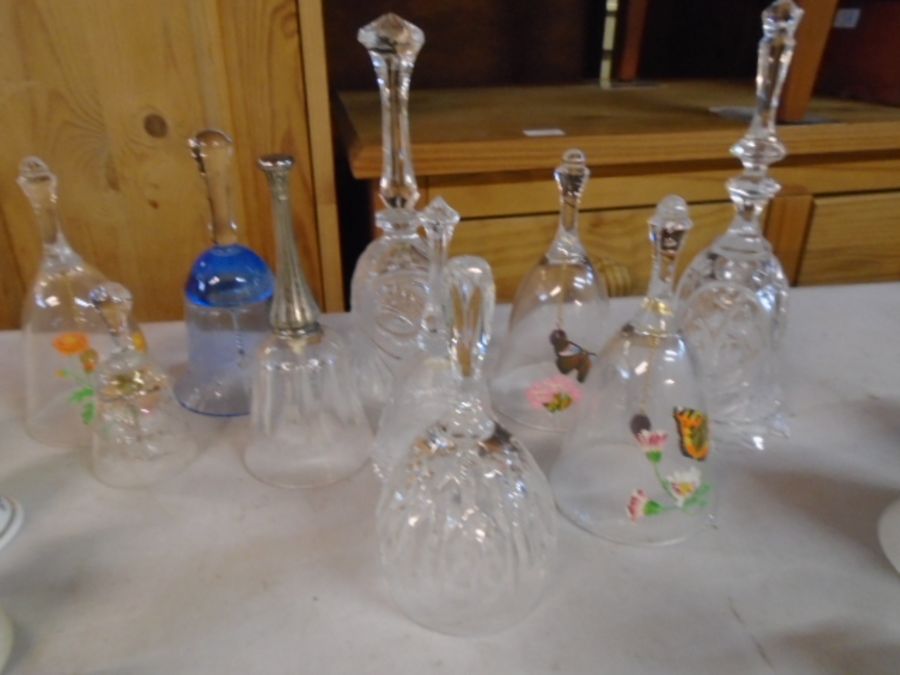 collection of glass bells