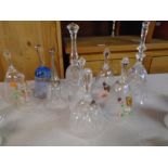 collection of glass bells