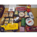 collection of tins