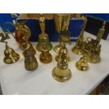 Brass bells and other brass items