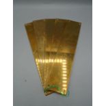 5 brass finger plates