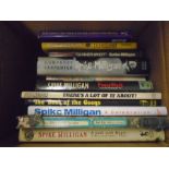 Spike Milligan books, 2 boxes of