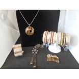 costume jewellery surplus stock from local jewellers, all new and unworn to include bracelets,