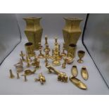 collection of brass ware