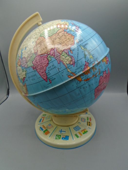 vintage chad valley tin globe