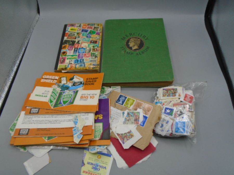 Stamp collectors albums, books,3 bags of loose used stamps, first day covers - Image 6 of 6