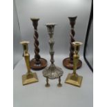 A collection of candlesticks