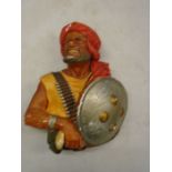 Bossons figure wall plaque
