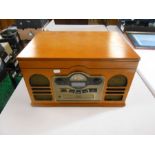 Stortford retro style radio, cd player and record player