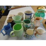 Quantity of vintage jugs to incl Durlington, Price Bros, Windsor, Shorter, Shelley etc a/f