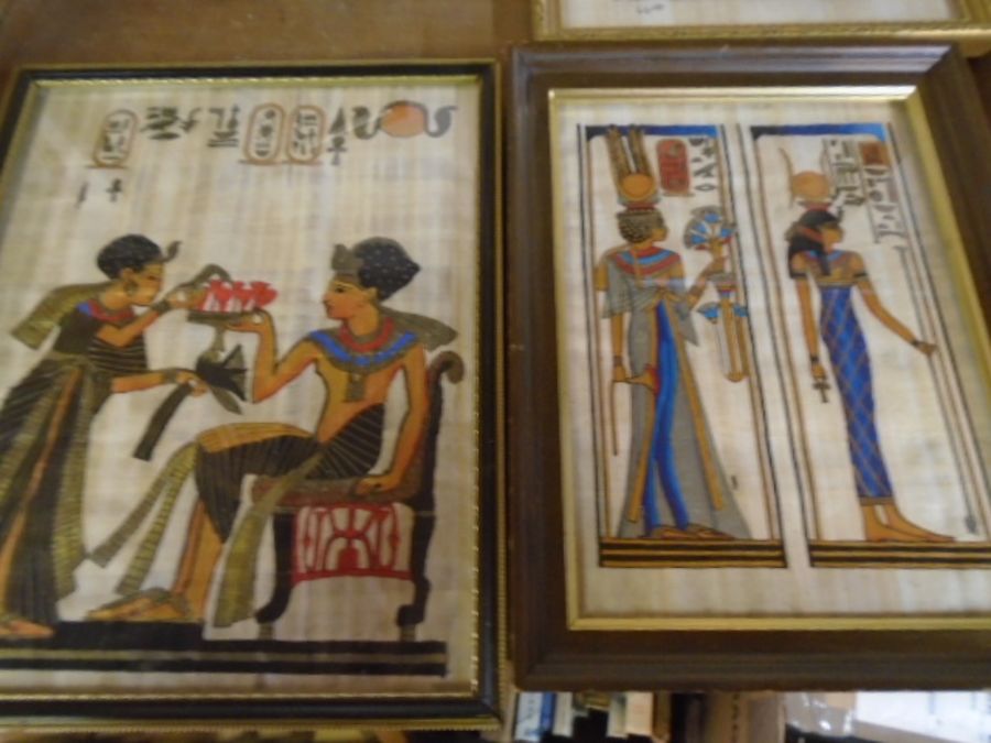 9 Egyptian prints in various sizes - Image 2 of 6