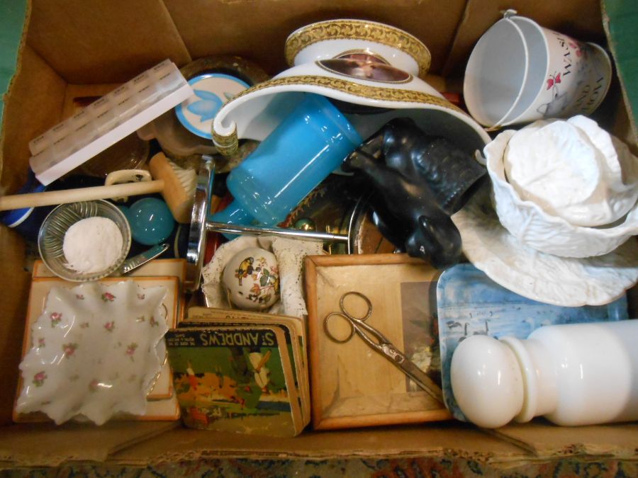 Stillage containing household items including china and glass, Christmas decorations, dvd's and - Image 3 of 12