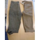 2 pairs of womens tweed shooting breeks