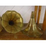 2 gramophone funnels