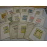 La Petite illustration theatre programmes/ play scripts from early 1920s. 15 in total