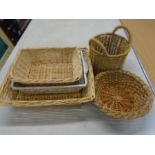 A collection of small baskets- ideal for small hampers/gifts