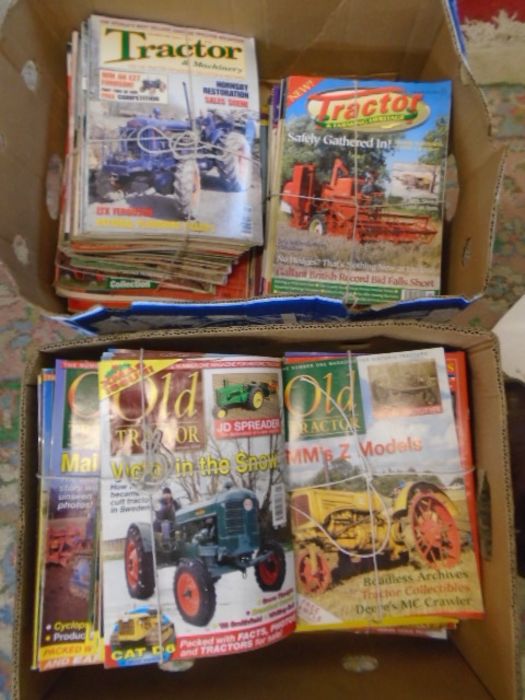 Tractor and farming heritage magazines from late 90's to 00's, 2 boxes of