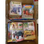 Tractor and farming heritage magazines from late 90's to 00's, 2 boxes of
