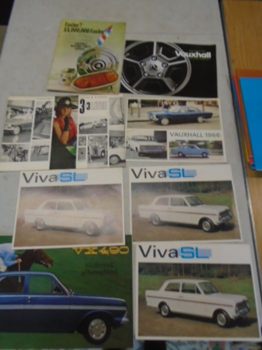Collection of Vauxhall motor car brochures